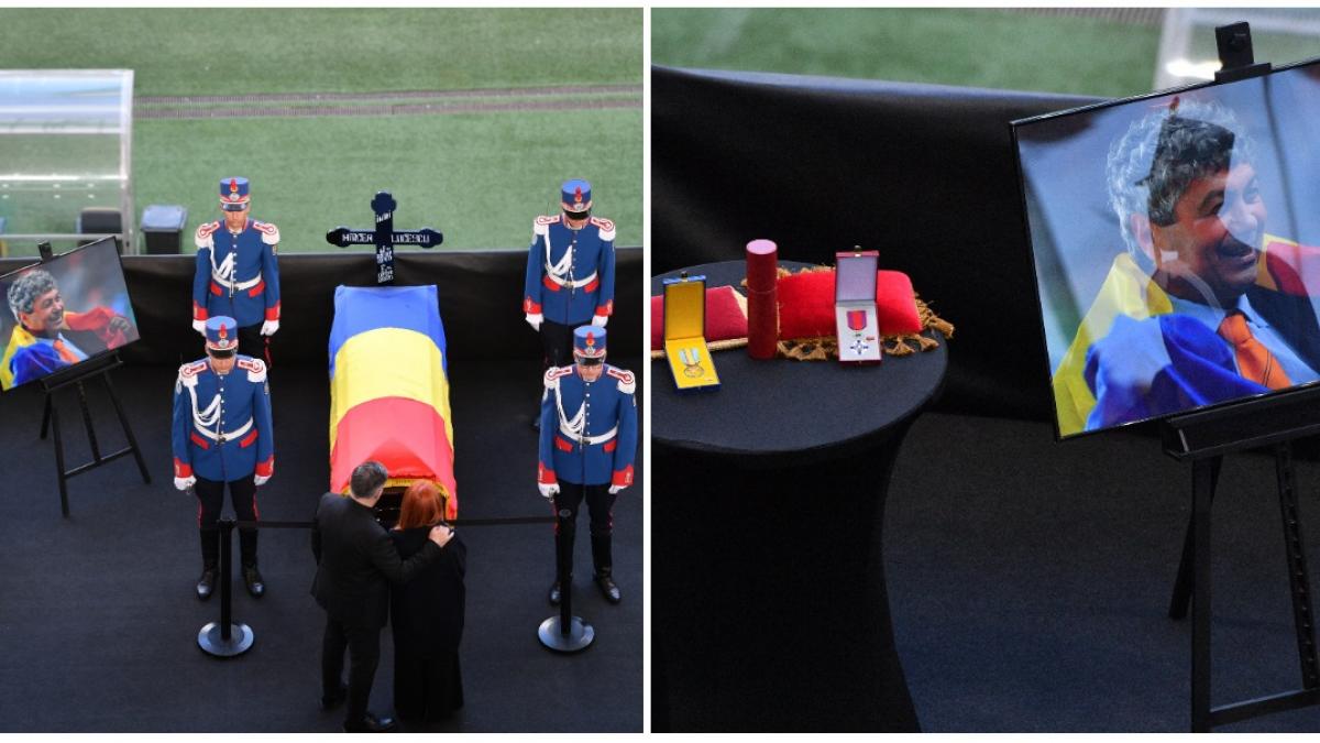 Mircea Lucescu, fostul selecționer al echipei naționale de fotbal a României, a revenit pentru un ultim omagiu pe Arena Națională din București