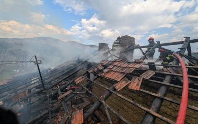 Incendiu Îngrozitor la Nehoiu: Proprietarul, Readus la Viață de Pompieri