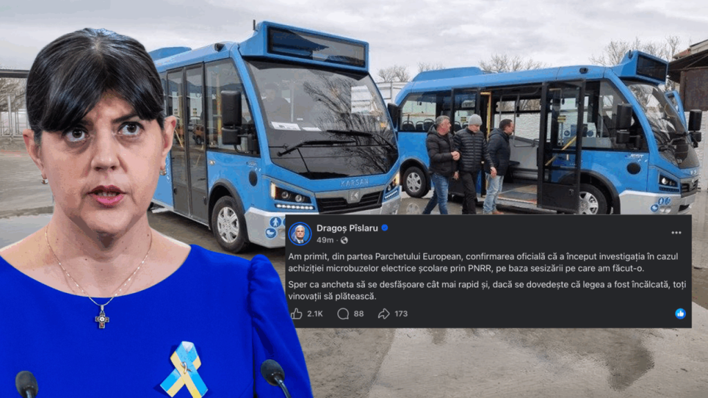 Kovesi lovește în achiziția de microbuze electrice: Ancheta Parchetului European zguduie România!