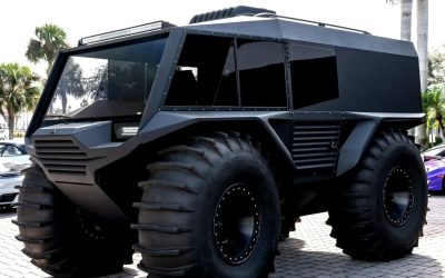 Mașina din Ucraina proiectată să cucerească munții și potecile apelor