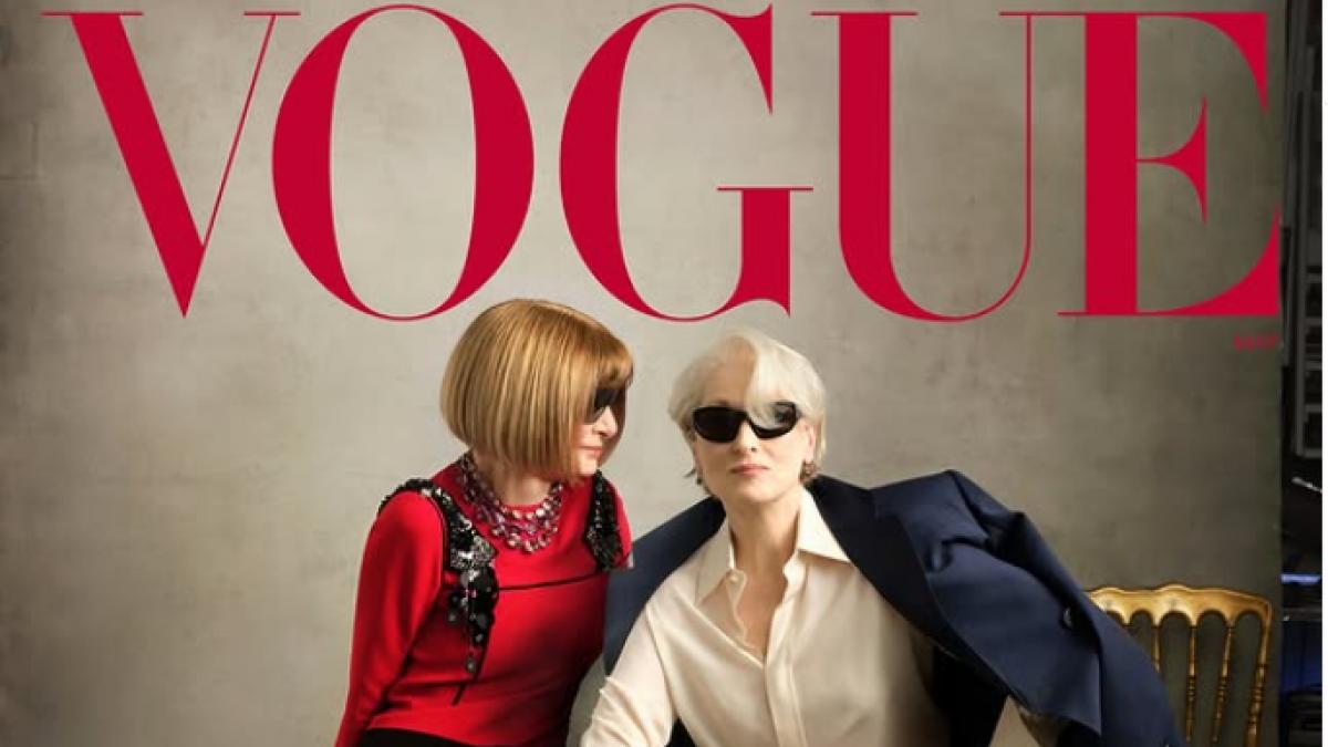 Meryl Streep și Anna Wintour, pe coperta Vogue! Anunță „Diavolul se îmbracă de la Prada 2”