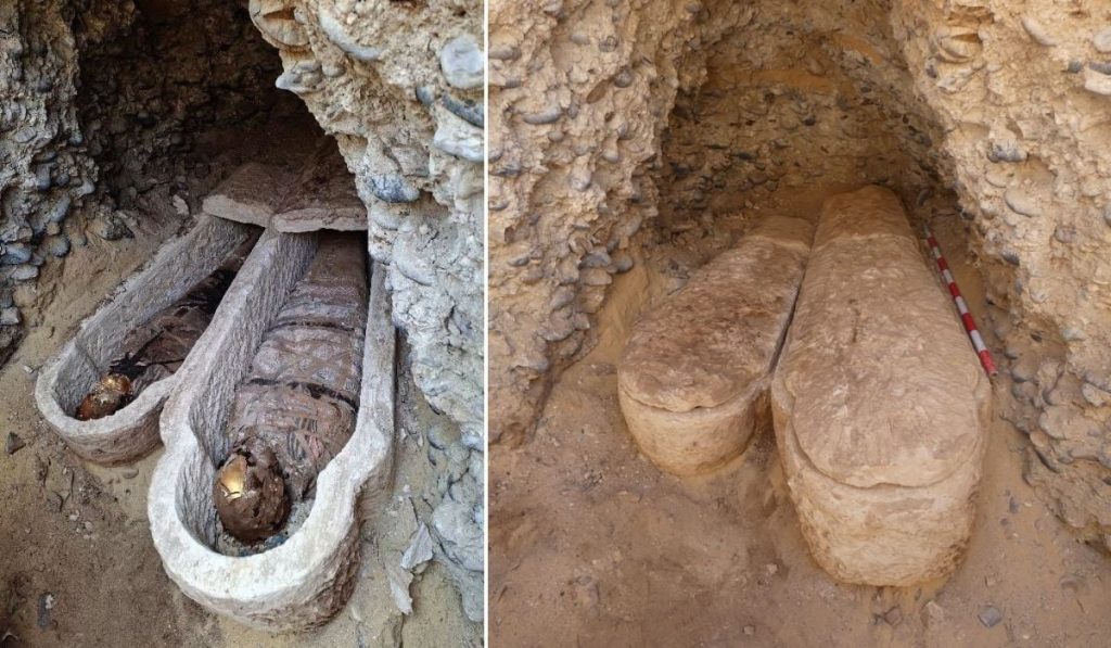 Mormânt ROMAN de 1600 de ani, descoperit în EGIPT: Iliada lui HOMER, pe mumie