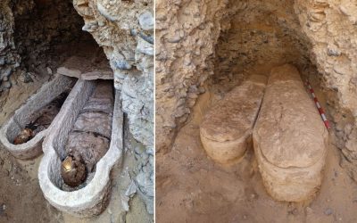 Mormânt ROMAN de 1600 de ani, descoperit în EGIPT: Iliada lui HOMER, pe mumie