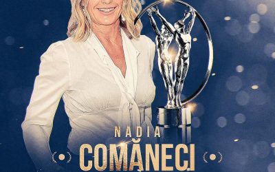Nadia Comăneci, legendă a gimnasticii, premiată pentru întreaga carieră