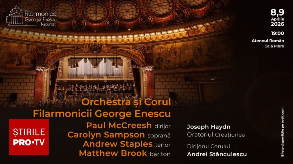 Oratoriul Creațiunea de Haydn, la Filarmonica George Enescu pe 8 și 9 aprilie