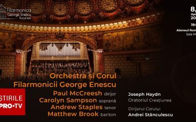 Orchestra și Corul Filarmonicii George Enescu sub bagheta lui Paul McCreesh vor interpreta Oratoriul Creațiunea Orchestra și Corul Filarmonicii George Enescu vor susține în zilele de 8 și 9 aprilie un concert special dedicat interpretării Oratoriului Creațiunea de Joseph Haydn, sub conducerea dirijorului britanic Paul McCreesh