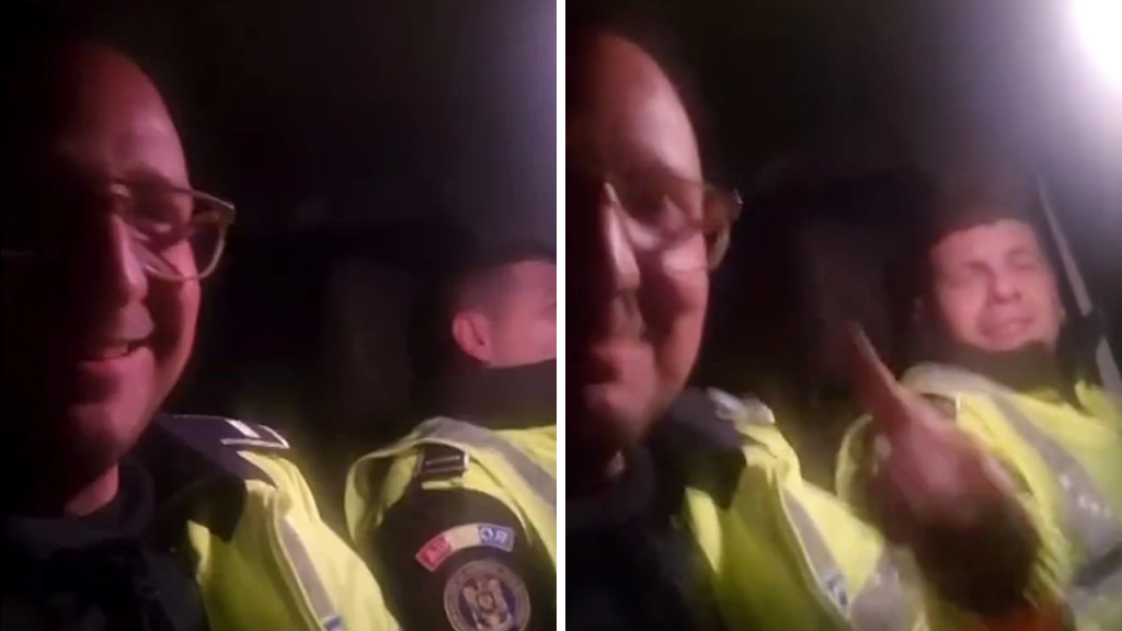 Șoferi de Poliție, veseli la datorie: „Să sară permisele!”