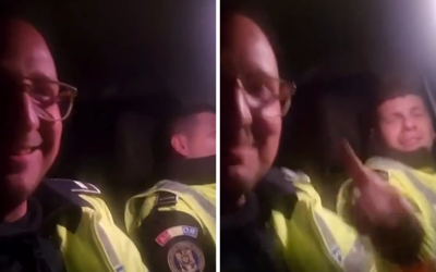 Șoferi de Poliție, veseli la datorie: „Să sară permisele!”