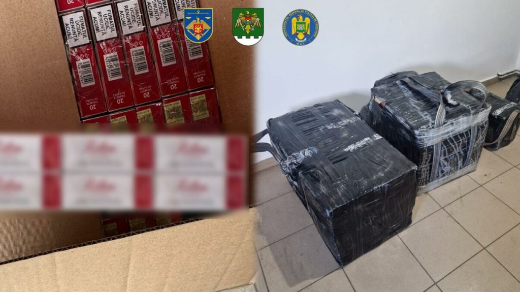 Rețea de contrabandă cu țigări, lovită în Republica Moldova cu ajutorul Poliției Române