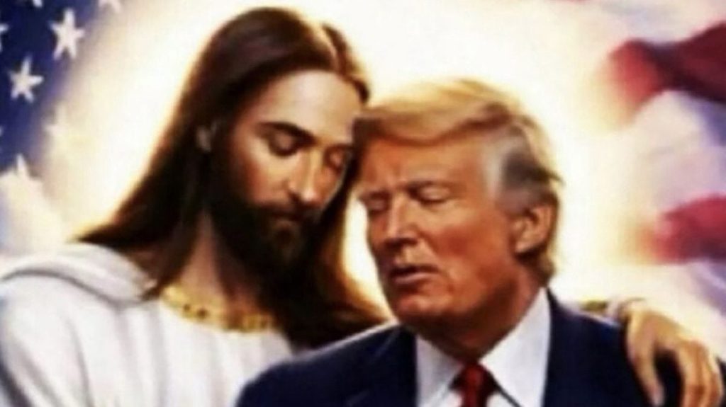 Trump șochează din nou: Iisus îl îmbrățișează, după ce a șters o postare