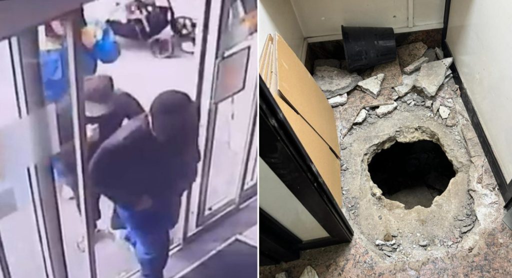 Hoții din Napoli, jaf ca-n filme: Au golit o bancă prin canalizare