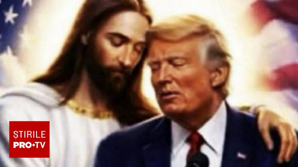 Trump, imagine AI cu Iisus: val de reacții. Ce mesaje au scandalizat