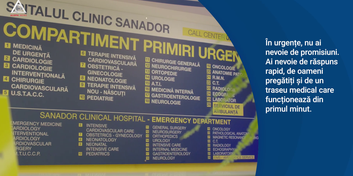 Sănador: Ce se întâmplă în centrul de primire urgențe?