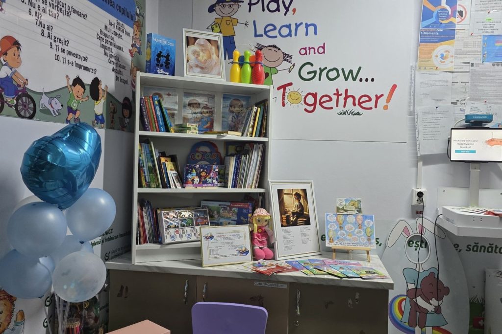 Minibiblioteci pentru copiii internați la Spitalul Județean Buzău