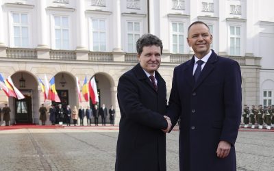 Președintele Poloniei, primit la Cotroceni de Nicușor Dan