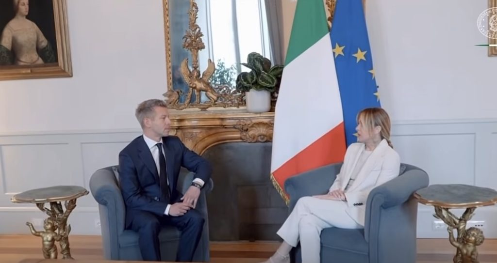 Peter Magyar, cu Giorgia Meloni: „Trăiască prietenia italo-ungară!”