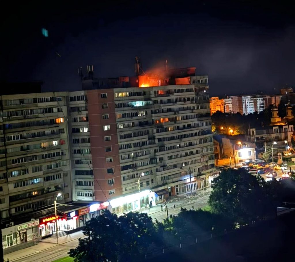 Dronă prăbușită la Galați: Explozie, victime cu arsuri și evacuare masivă