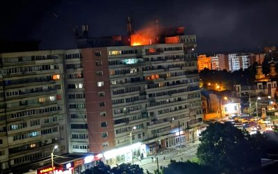 Dronă prăbușită la Galați: Explozie, victime cu arsuri și evacuare masivă