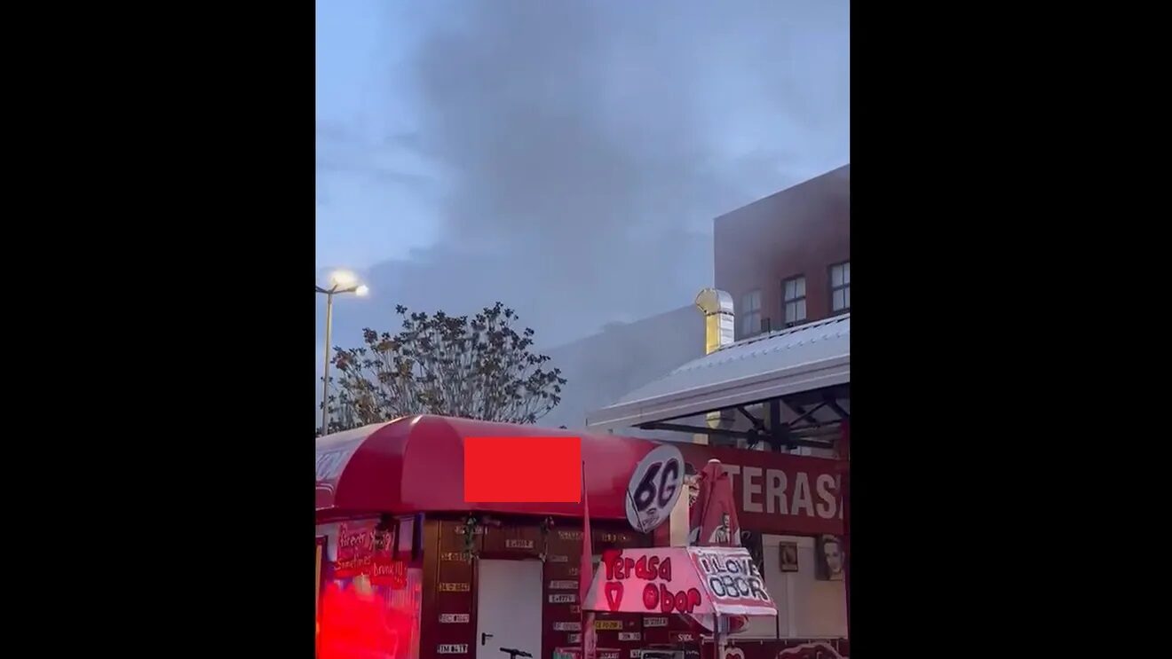 Incendiu puternic la un magazin din Piața Obor, București
