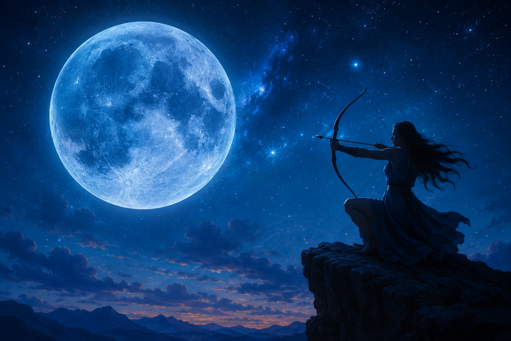 Luna Plină Albastră în Săgetător: Schimbări MAJORE pentru zodii!