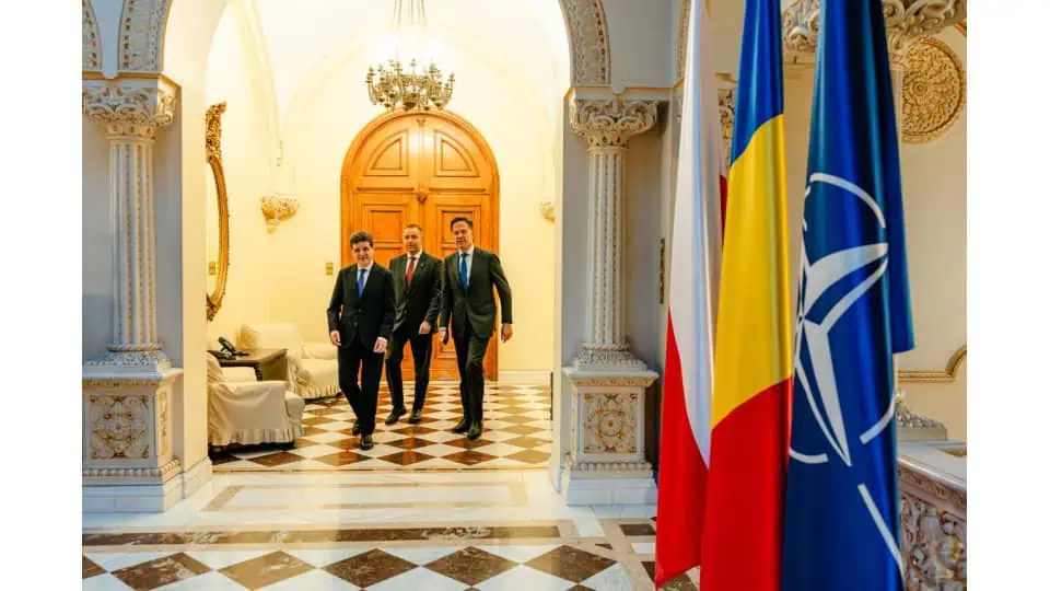 Nicușor Dan, Mark Rutte și Nawrocki, după B9: Ce s-a decis
