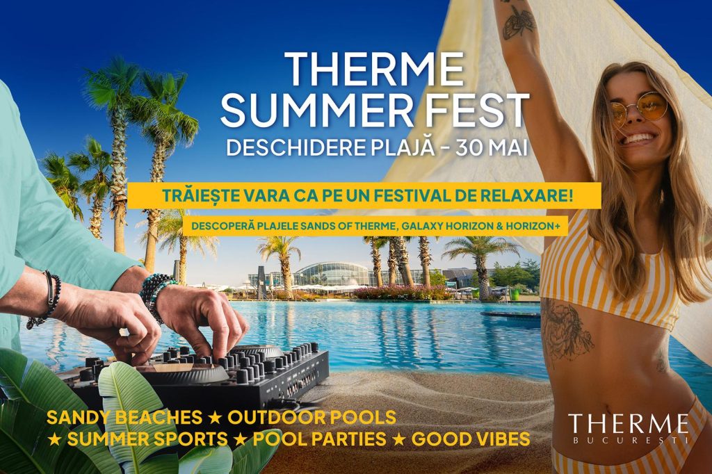 Therme București deschide plaja urbană europeană și dă startul Therme Summer Fest