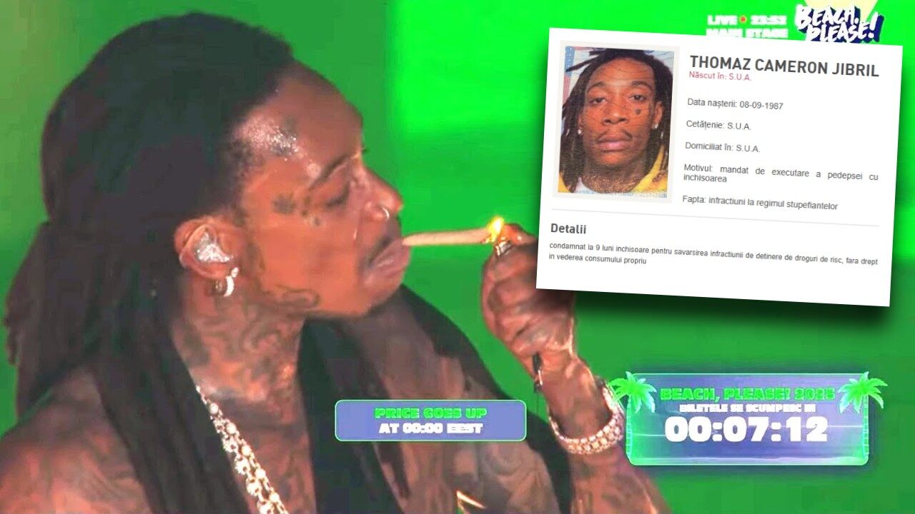 Wiz Khalifa, dat în urmărire generală în România. Ce a făcut pe scenă?