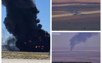 B52 prăbușit spectaculos în California. Ieșire calamitoasă de pe scenă
