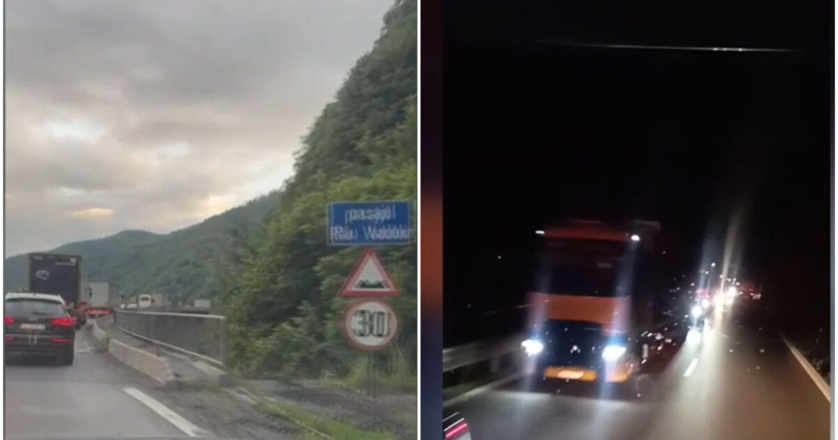 Valea Oltului, noapte albă-n trafic intens