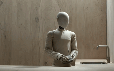 Bătaie de joc la Huawei: Robot umanoid, o farsă cu un om mascat