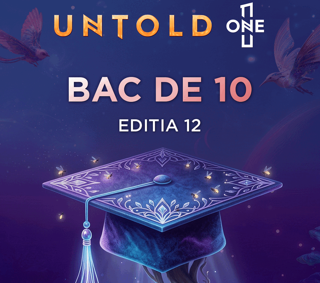 UNTOLD recompensează elevii cu 10 la Bac la examen