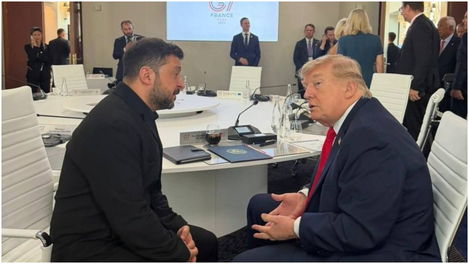 Trump cere Rusiei acord cu Ucraina, după întâlnirea cu Zelenski la G7