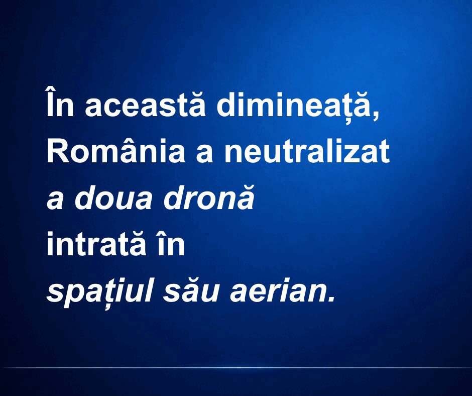 Dronă a intrat în România, doborâtă de Armată