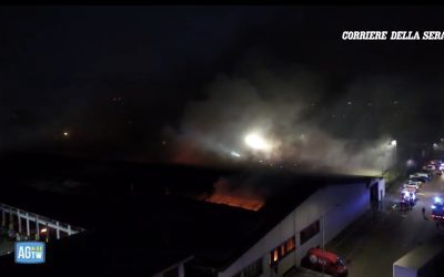 Milano: Incendiu la Bartolini, explozii și fum toxic