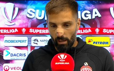 Jucător Rapid, bandajat, explică victoria: „Intenția mea a fost asta”