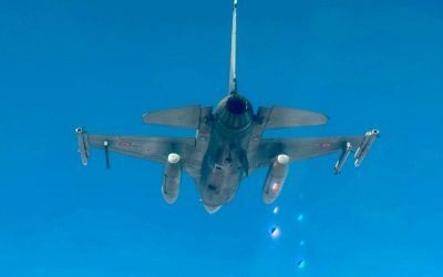 F-16 în acțiune: Drona, detectată și distrusă!