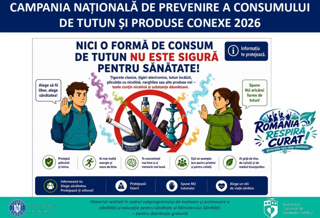Tinerii, bombardați de nicotină. Campanie deSTOP