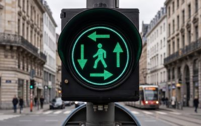 Semnificație secretă: Semaforul belgian cu săgeți verzi pentru pietoni