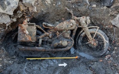 Dunărea secată dezvăluie nave naziste, muniție și o motocicletă