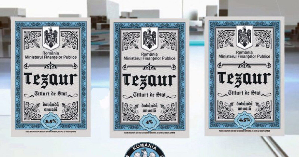 TEZAUR: Statul oferă dobânzi de 7,15%