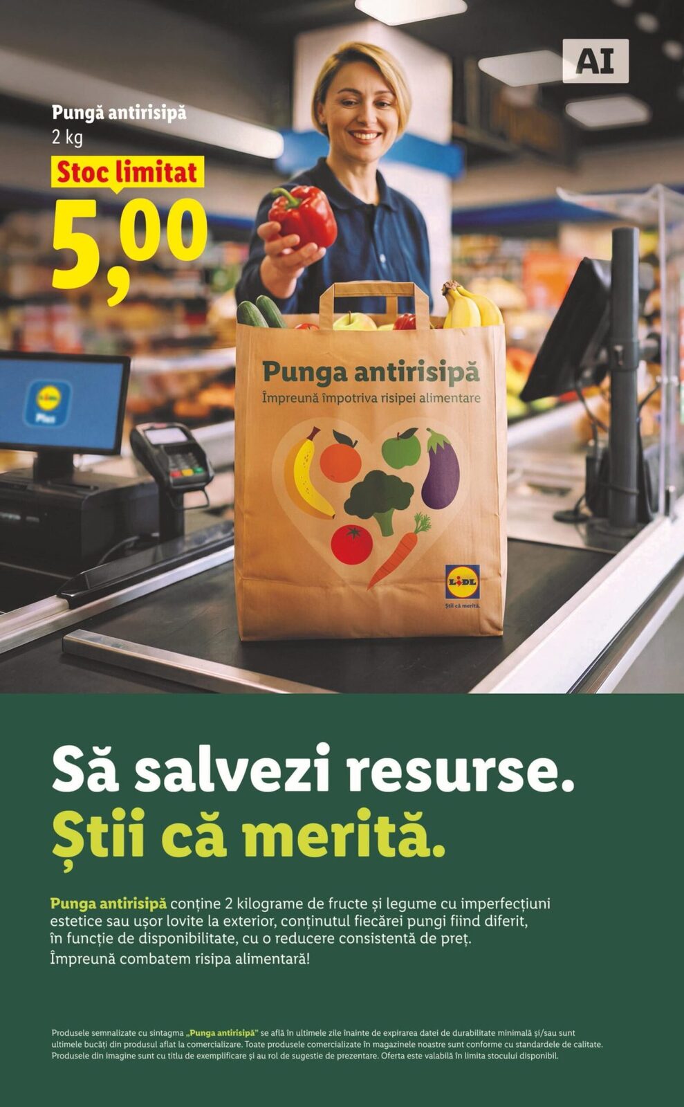 Guvernul: Pungă anti-risipă alimentară, reguli noi