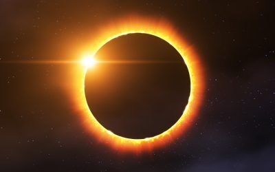 Eclipsa de Soare văzută spectaculos de pe Stația Spațială Internațională