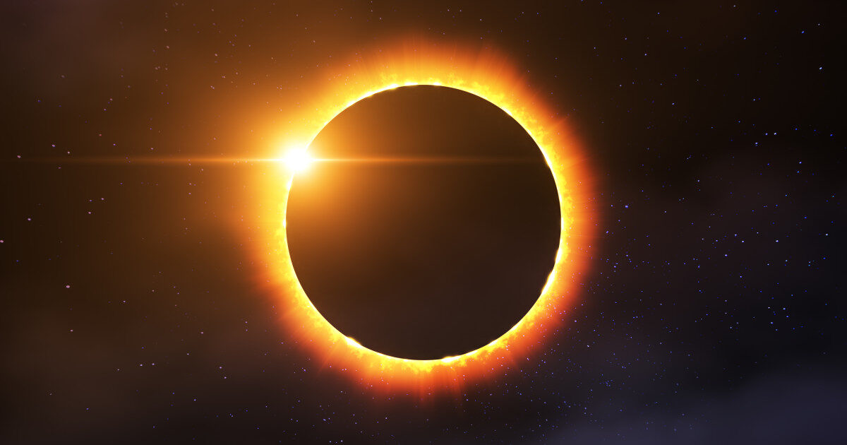 Eclipsa de Soare văzută spectaculos de pe Stația Spațială Internațională