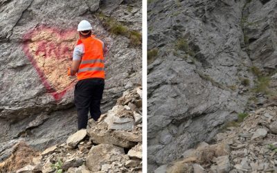 Transfăgărășan: Graffiti, inclusiv „inima ANNA”, șters de pe șosea