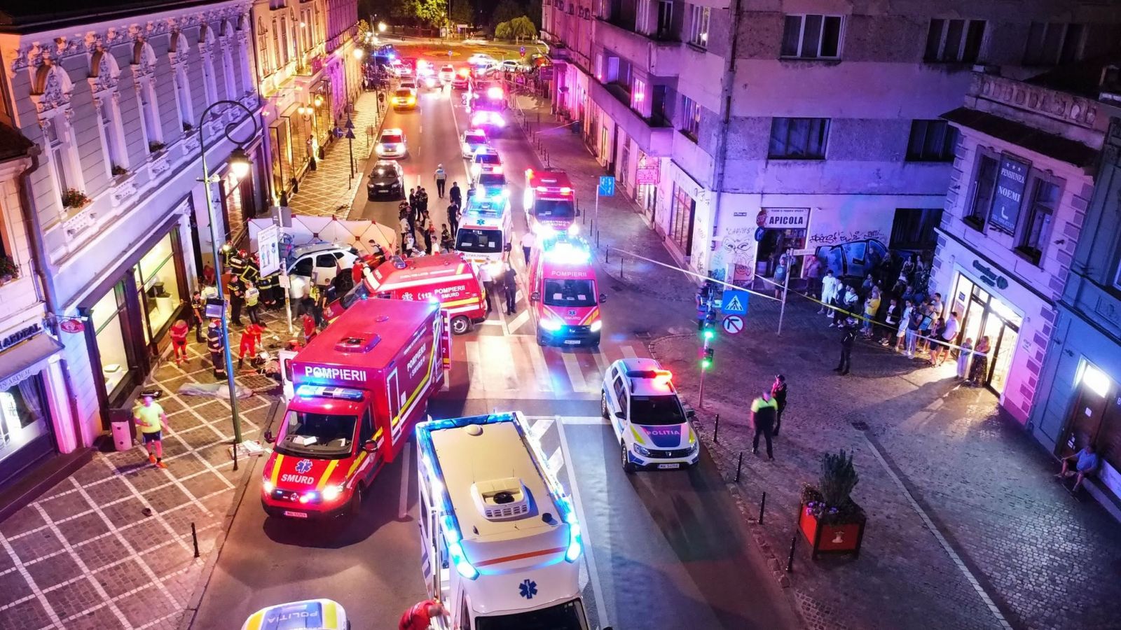 Tragedie în Brașov: Doi pietoni uciși de o mașină pe trotuar