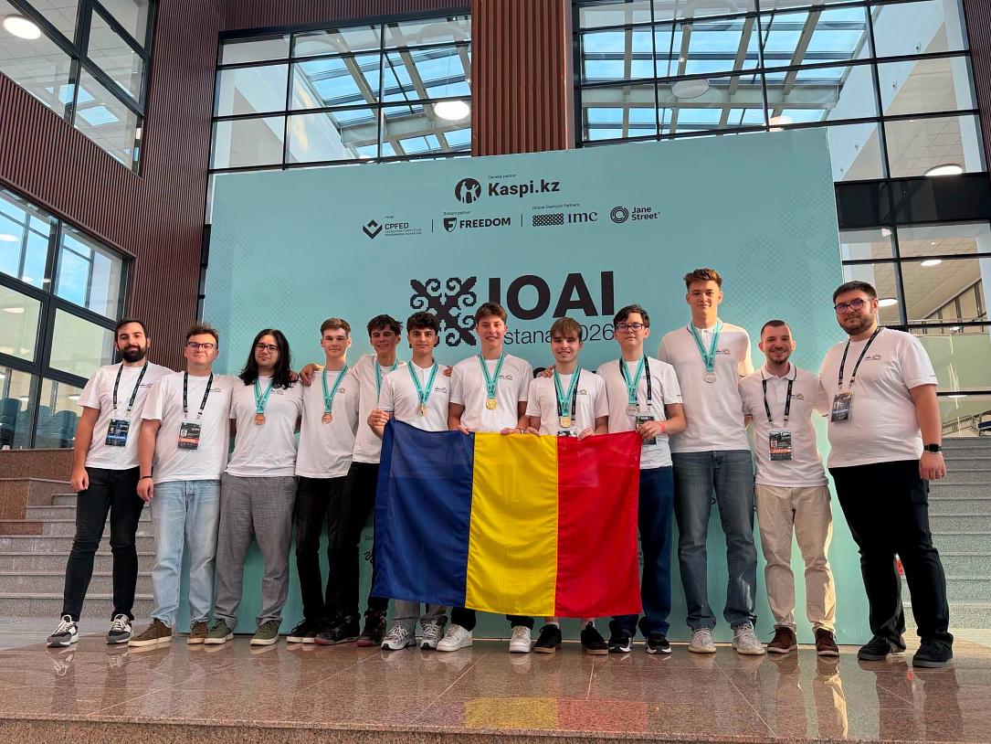 România, locul 4 la Olimpiada AI, cu 8 medalii