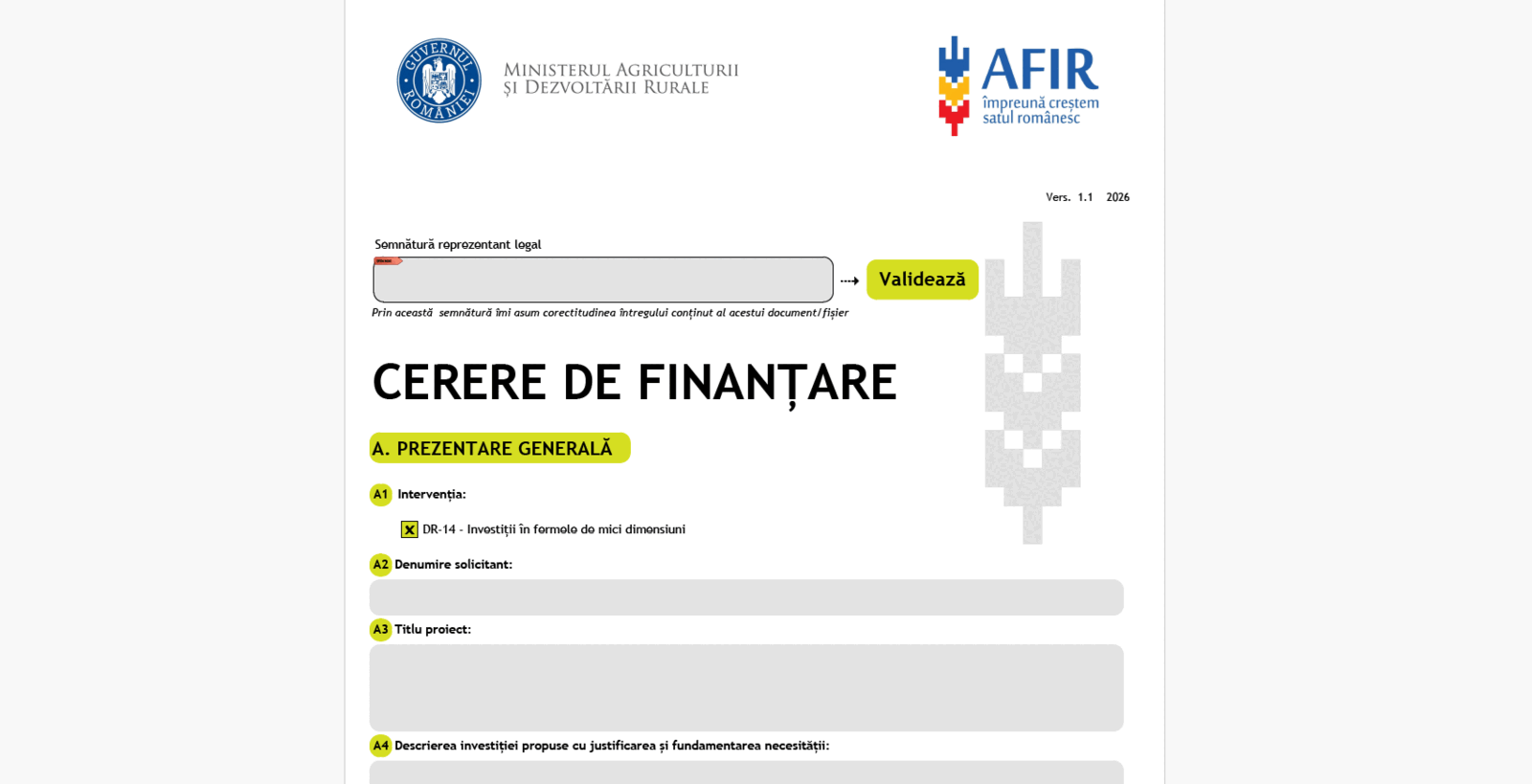 Fonduri UE pentru fermieri: AFIR a modificat ghidul granturilor de 50.000 EUR