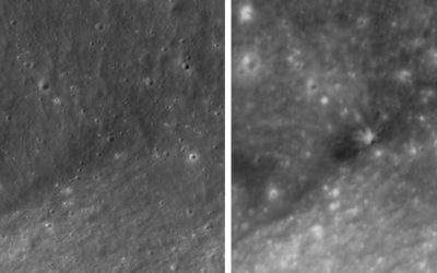 Nou crater pe Lună: Primele imagini cu impactul SpaceX