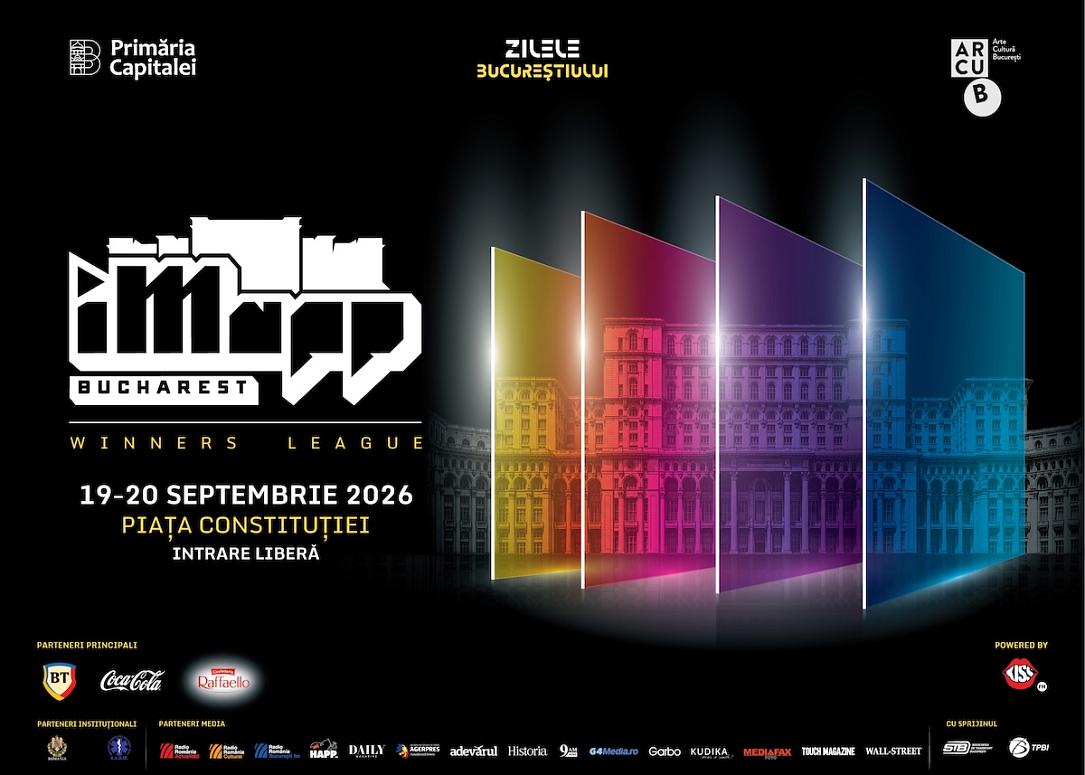 iMapp București 2026: Artă digitală și un omagiu Nadia Comăneci