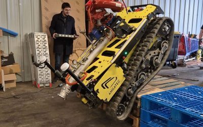Roboți de elită din București: doboară drone, sting incendii, lucrează în câmp